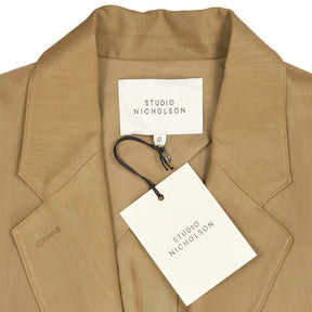 Studio Nicholson Beige Viscose Linen Blazer