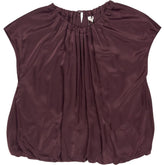 Hush Fudge Brown Satin Circular Top