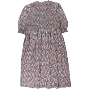 Wyse Purple Floral Midi Dress