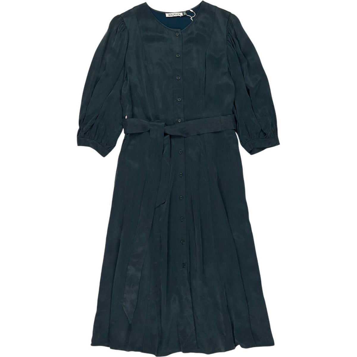 Baukjen Dark Green Malin Recycled Cupro Dress