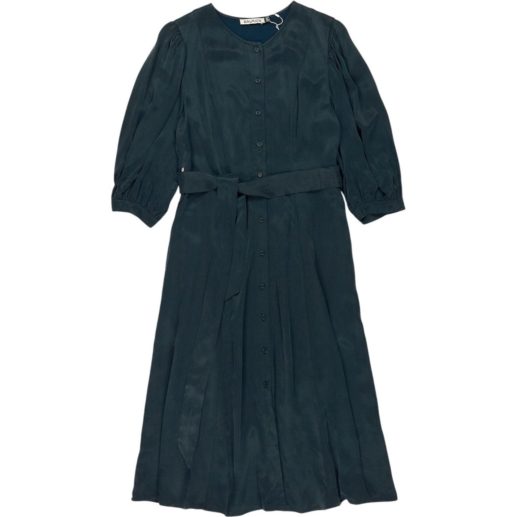 Baukjen Dark Green Malin Recycled Cupro Dress
