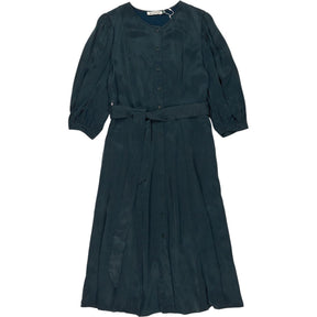 Baukjen Dark Green Malin Recycled Cupro Dress