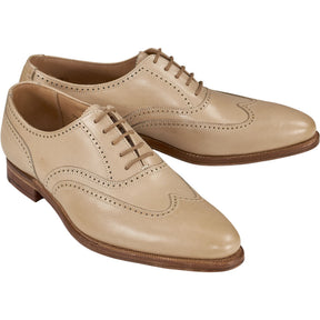 Crockett & Jones Ivory Leather Brogues