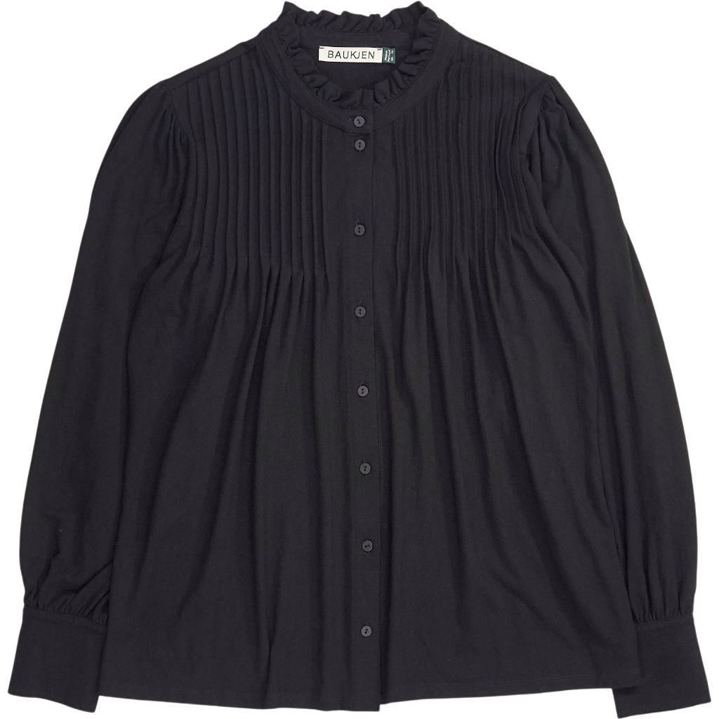 Baukjen Black Sima Frill Detail Blouse