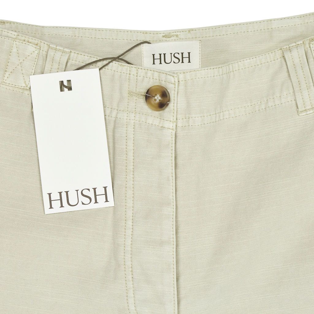 Hush Light Neutral Kia Washed Baker Trousers