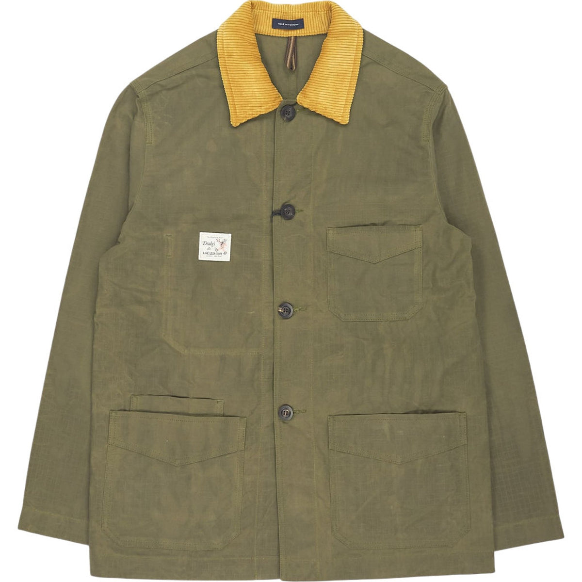 Drake's  X Aime Leon Dore Green Corduroy Collar Jacket 36