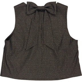 Wyse Bronze Sparkle Bow Florence Top