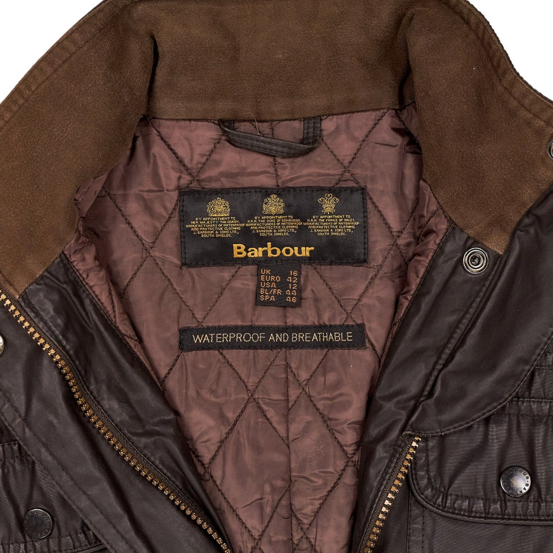 Barbour Brown Waterproof Breathable Jacket
