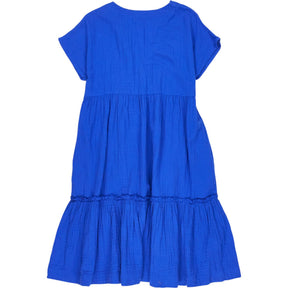 NRBY Blue Crinkle Cotton Dress