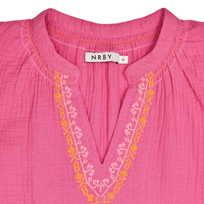 NRBY Pink Embroidered Blouse
