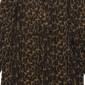Wyse Leopard Print Long Coat