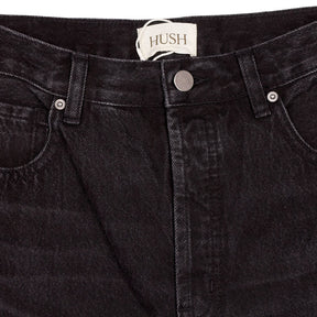 Hush Black Cotton Wide Leg Jeans