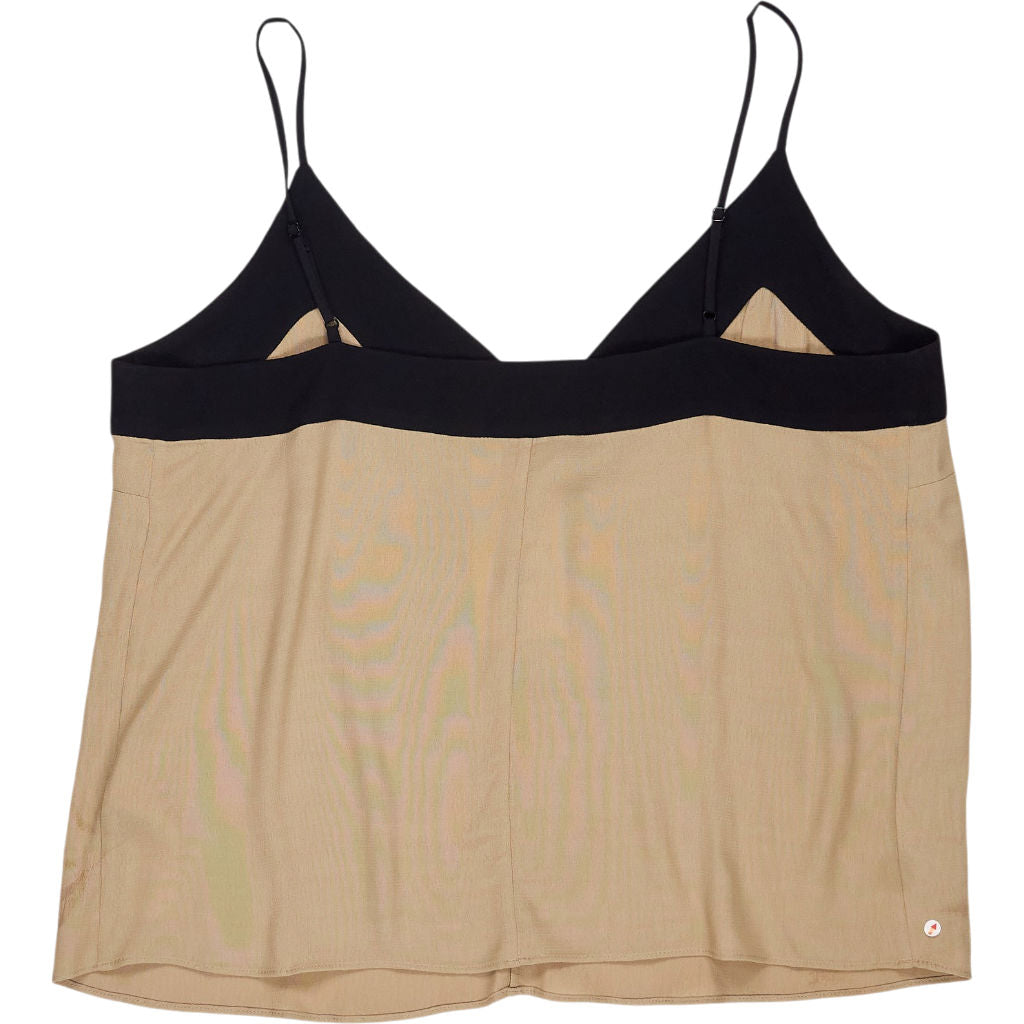Hush Beige Black Emi Contrast Cami