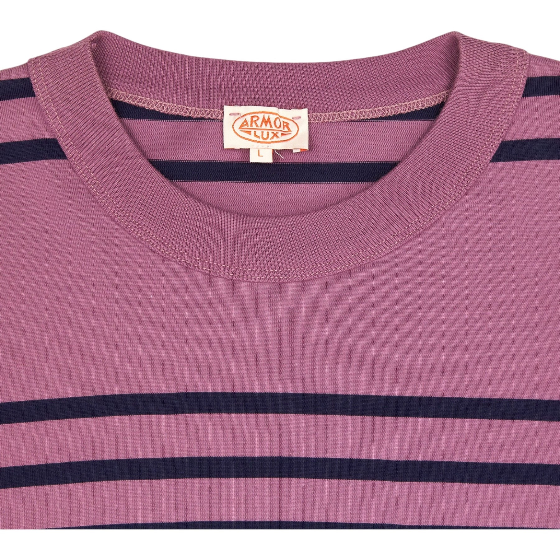 Armor Lux Purple Striped Heritage T-Shirt