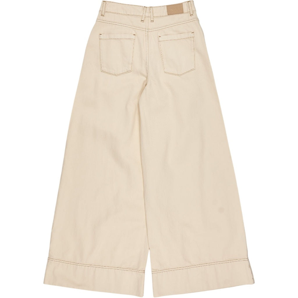Aligne Cream Wide Leg Jeans