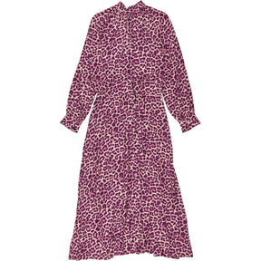 Baukjen Purple Luna Leopard Print Dress