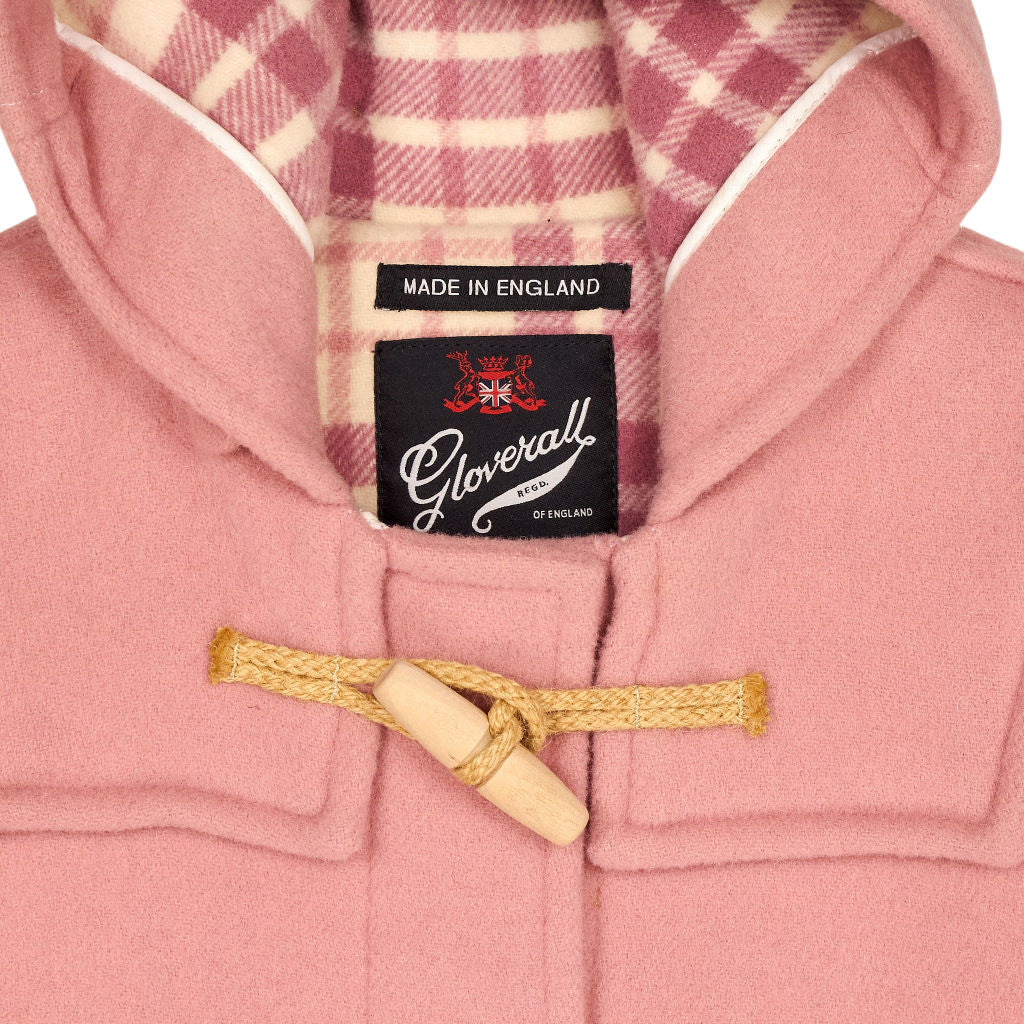 Gloverall Pink Wool Duffle Coat
