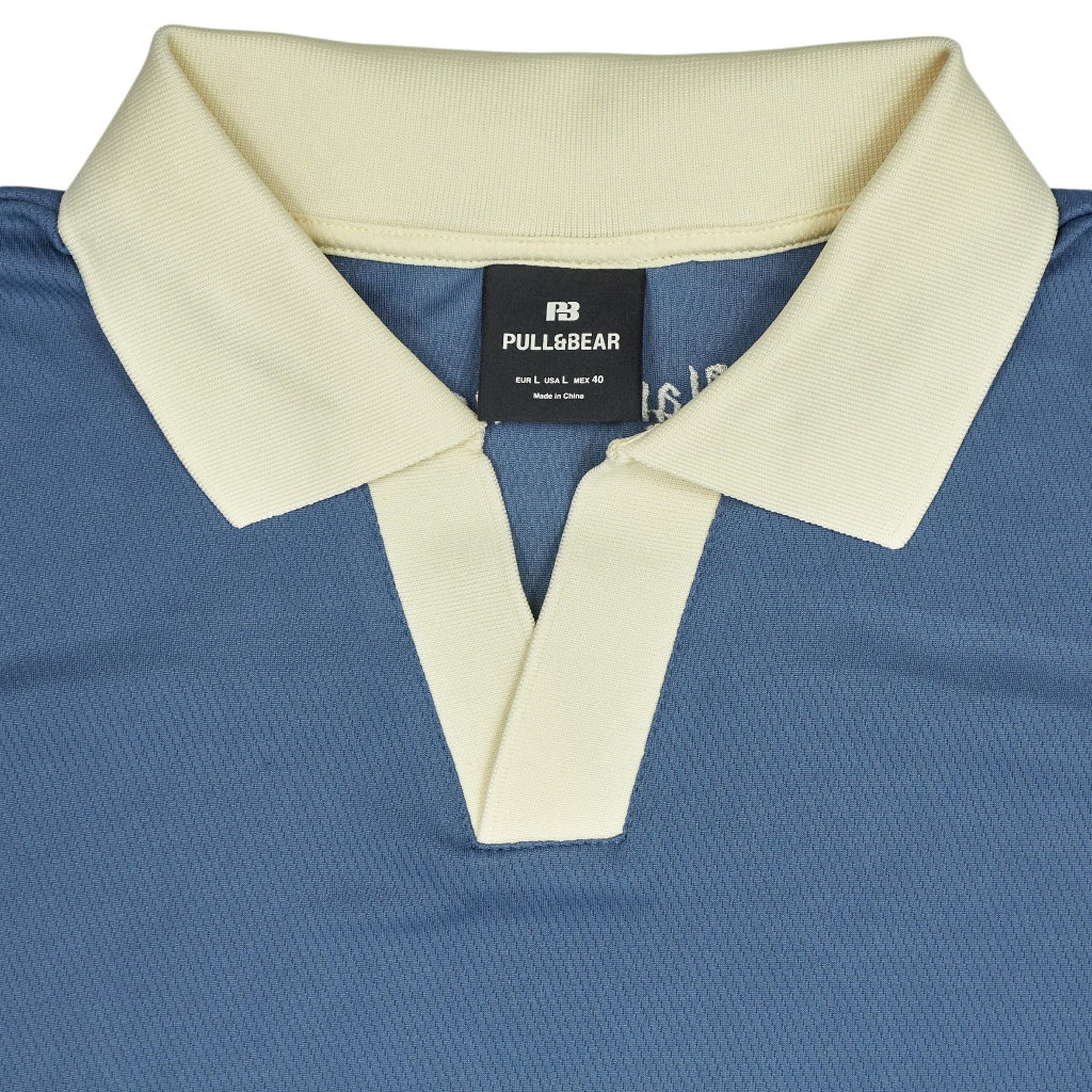 Pull & Bear Blue Raggiante Polo Shirt