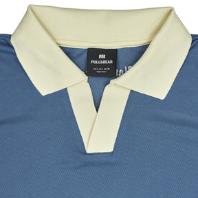 Pull & Bear Blue Raggiante Polo Shirt