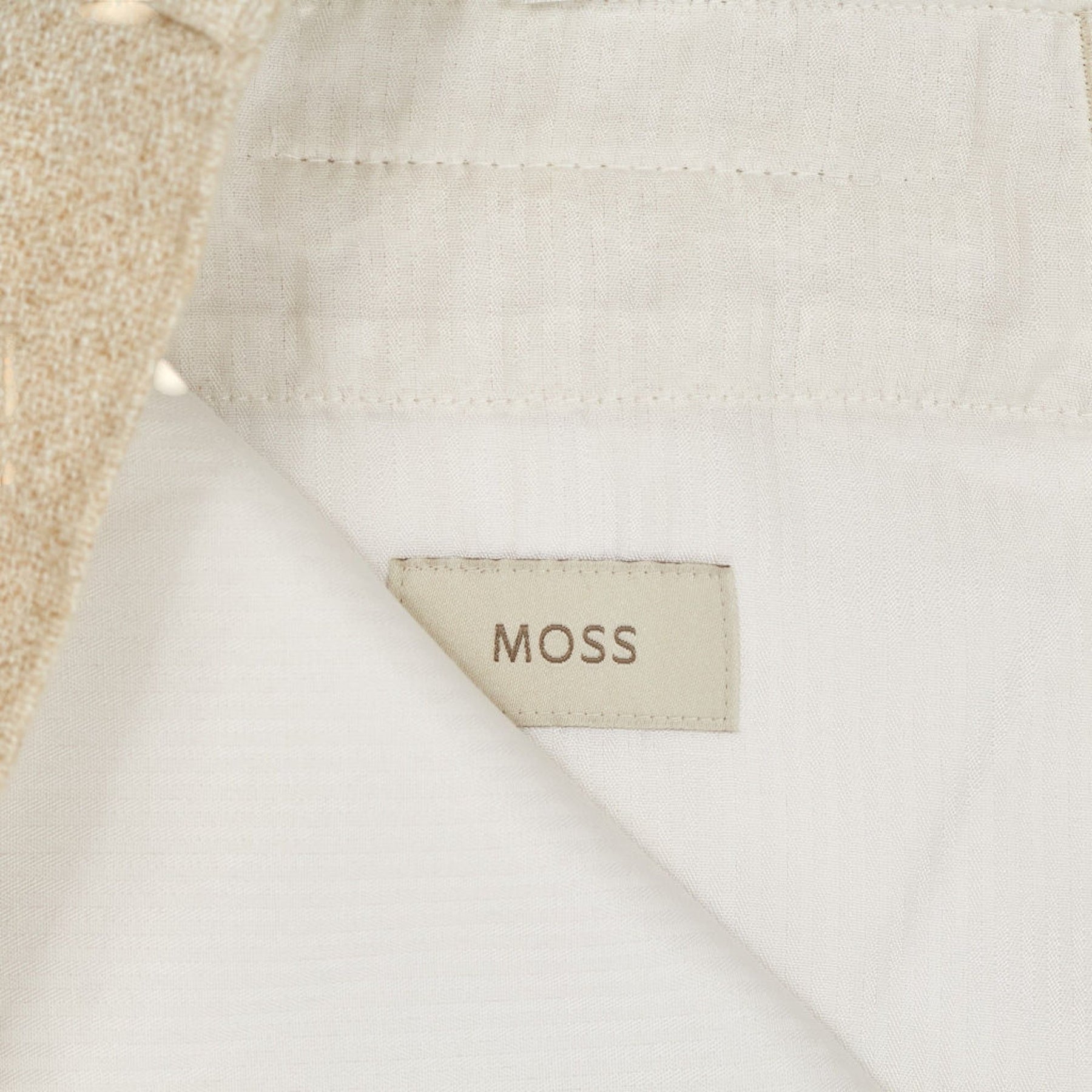 Moss Beige Textured Shorts