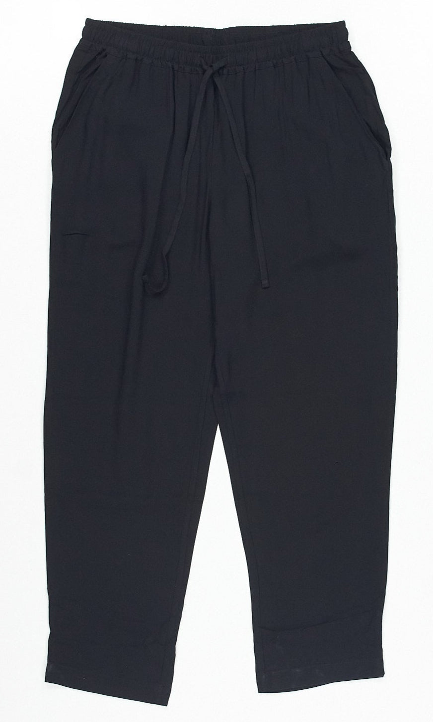 Hush Trousers Women's Size 6 Black Cropped Easy Style