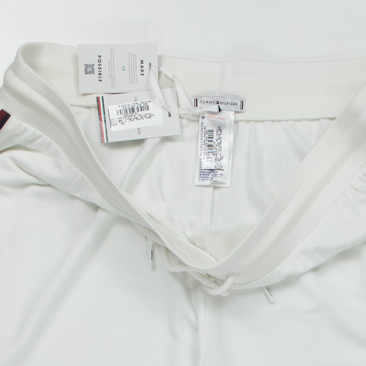 Tommy Hilfiger Ecru Long Pants Tape
