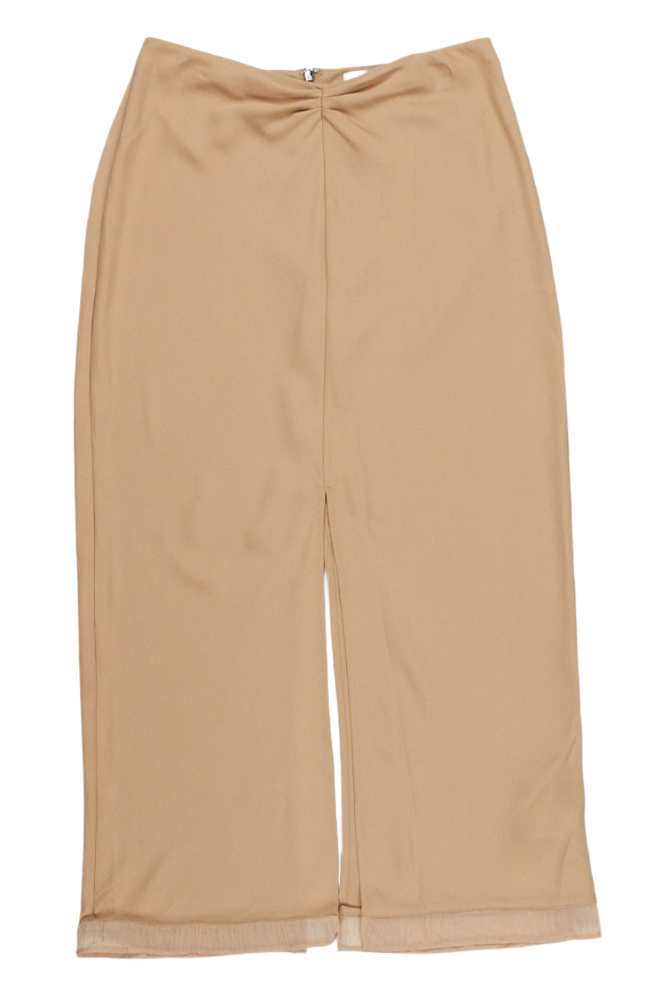 Calvin Klein Brown Sheer Detail Maxi Skirt