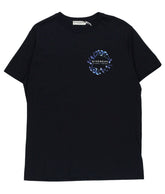 Givenchy Black T-Shirt with Floral Print Design