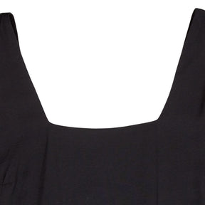 Hush Black Square Neckline Midi Dress