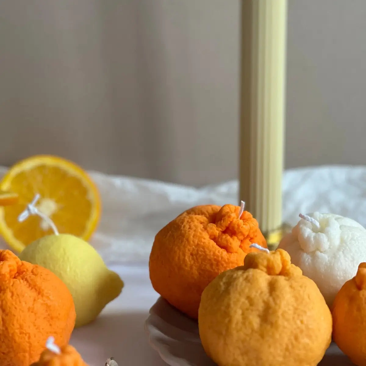 Clementine Shaped Candle