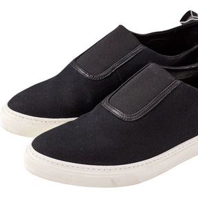 Mother of Pearl Black Slip-On Trainers
