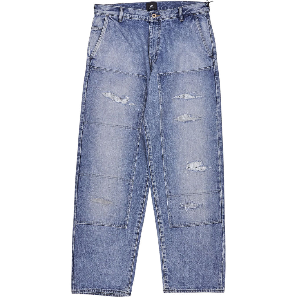 Red Ear Blue Distressed Jeans