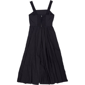 WYSE Black Audrey Taffeta Dress