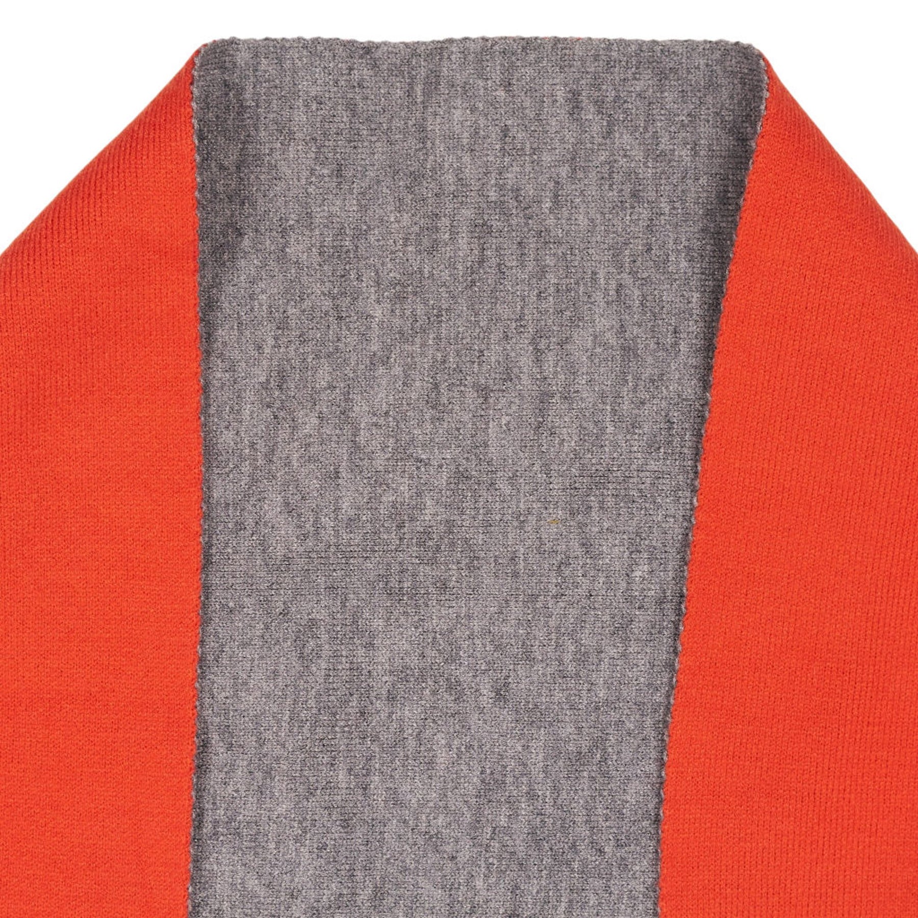Orange Fringed Open Cardigan