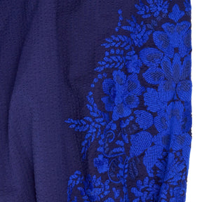 NRBY Blue Cotton Embroidered Dress