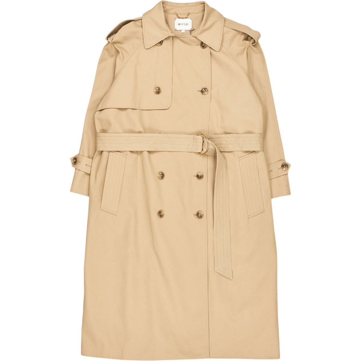 Wyse Beige Trinny Trench Coat