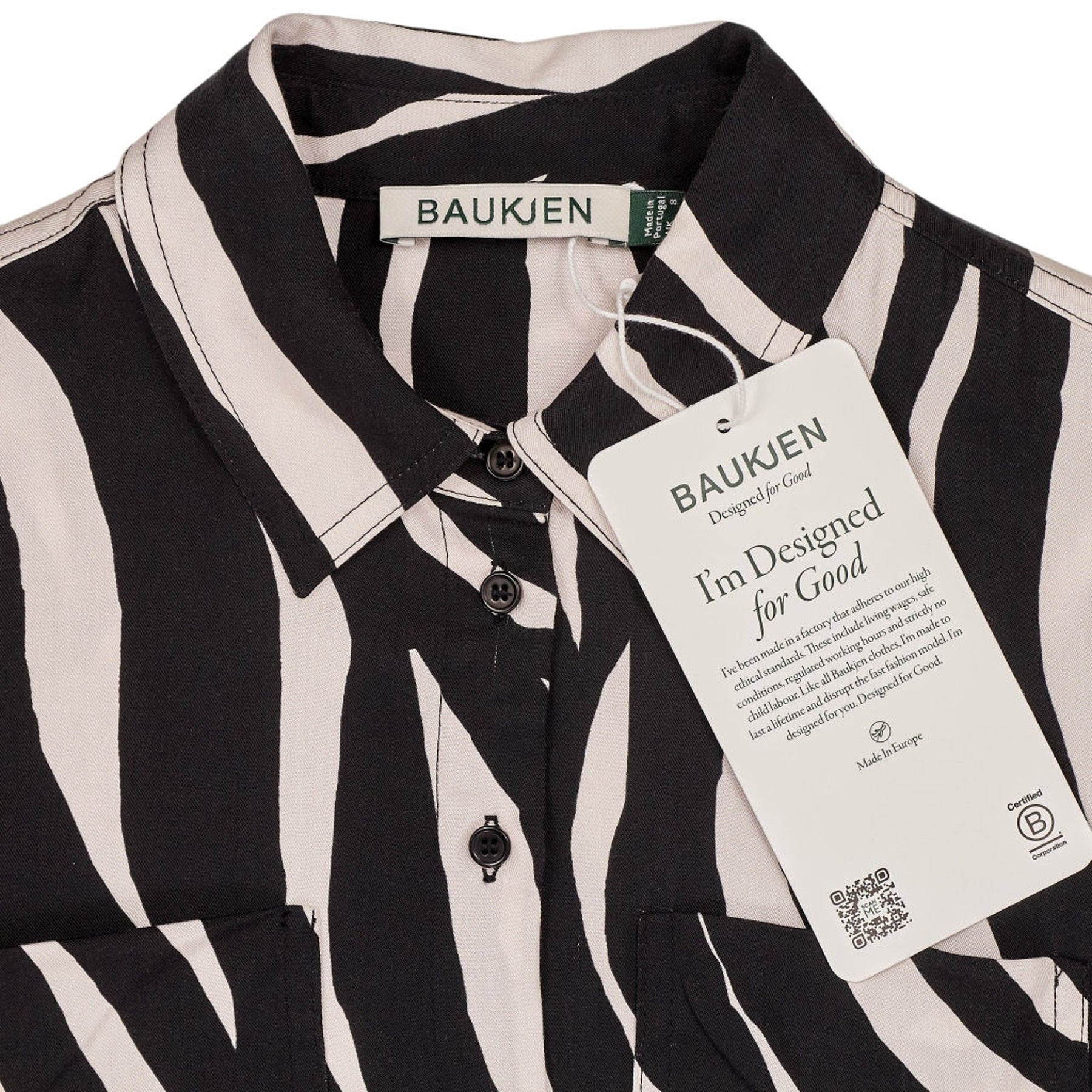 Baukjen Black Zebra Kamilah Shirt