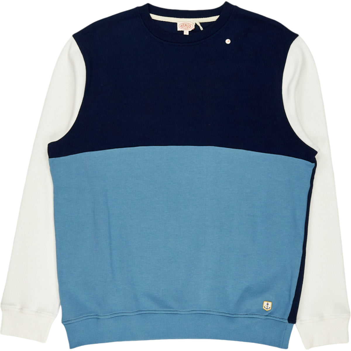 Armor Lux Heritage Navy Blue Crew Neck Sweatshirt