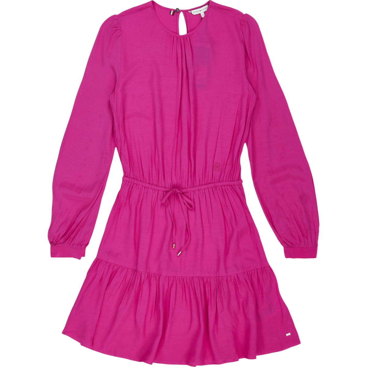Tommy Hilfiger Pink Tie-Waist Dress