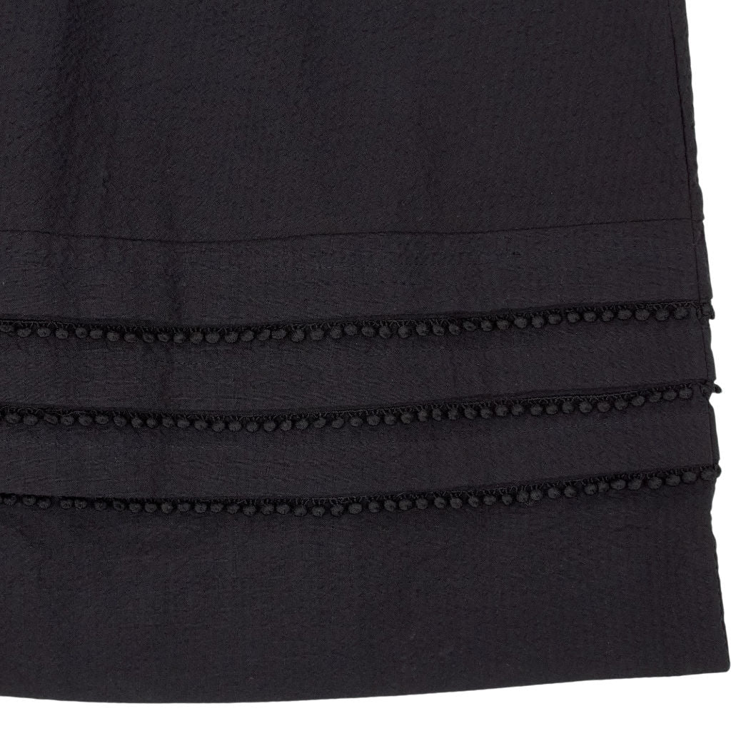 WYSE Black Short Sleeve Midi Dress