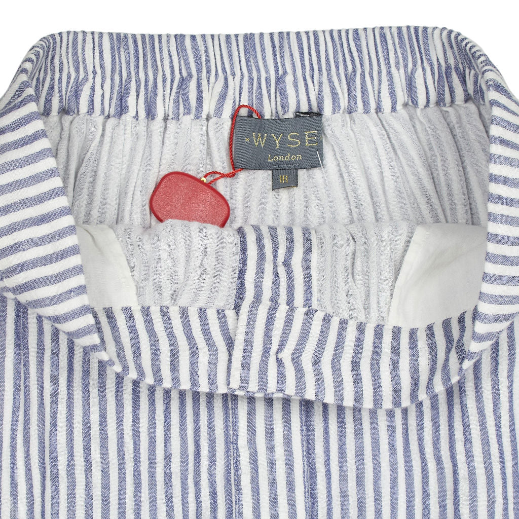 WYSE Blue Ivory Stripe Marlow Skirt