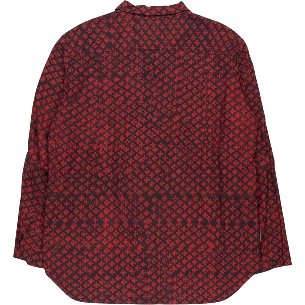 By Walid Red Patterned Shirt