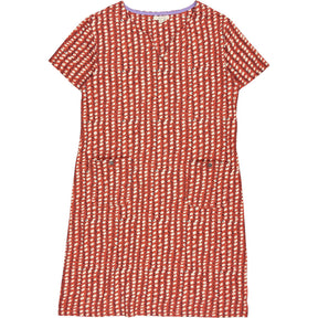 White Stuff Orange Patterned Dress