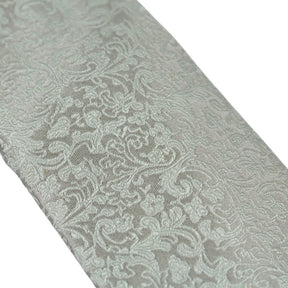 Moss Green Floral Pattern Silk Tie Bundle x 3
