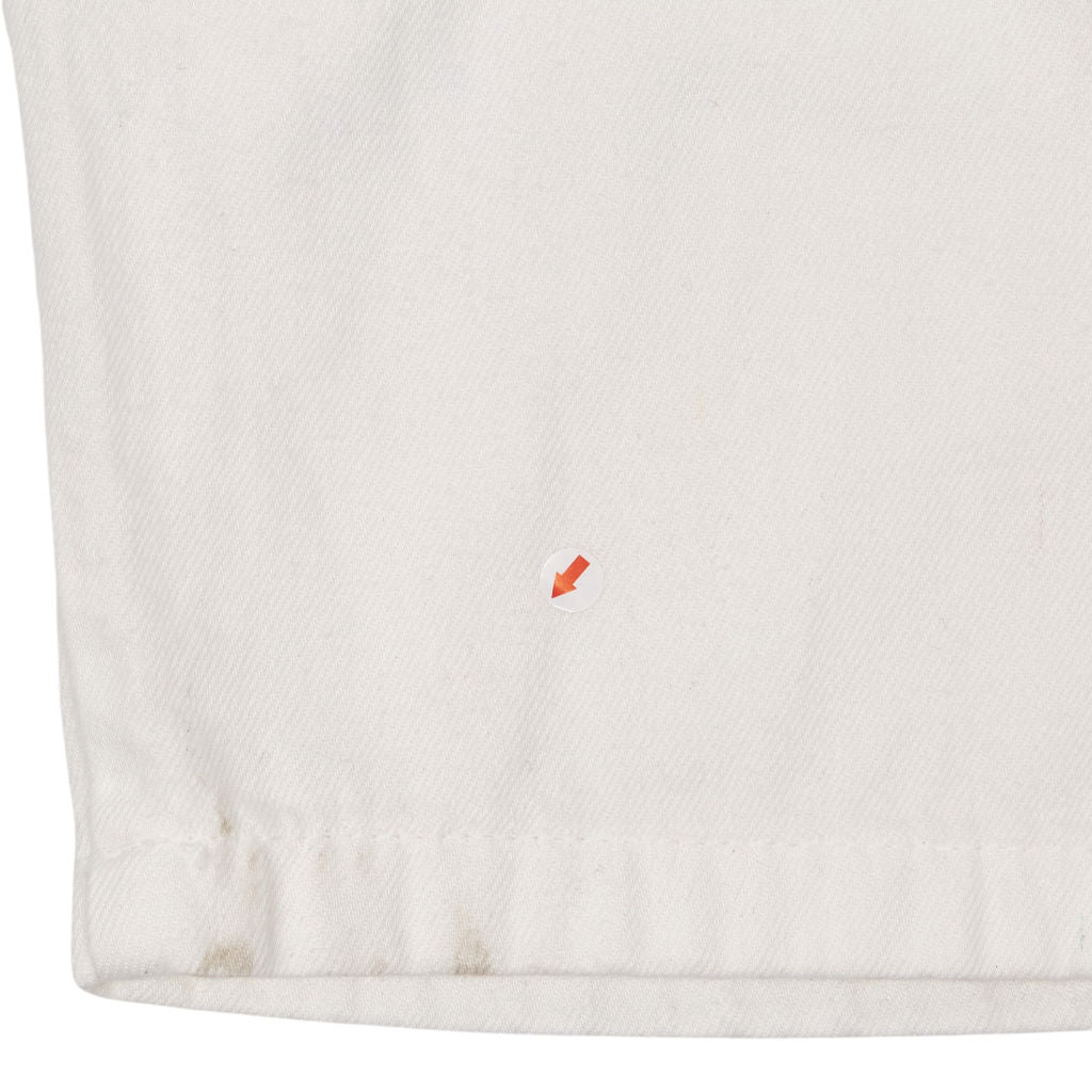 Hush White Cotton Dungarees