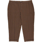 Lands' End Brown Check Starfish Straight Leg Trousers