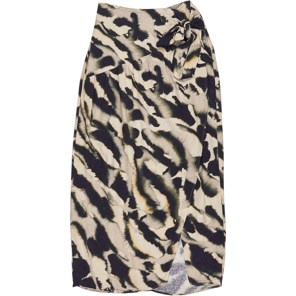 & Other Stories Animal Print Wrap Skirt