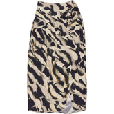 & Other Stories Animal Print Wrap Skirt