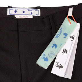 Off-White Black Technical Slim Zip Trousers