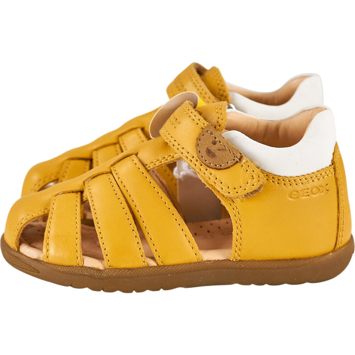 Geox Yellow Leather Sandals Kids